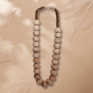 Blush Sandstone Bead Necklace