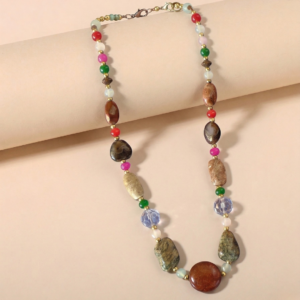 Earthlight Mosaic Bead Necklace