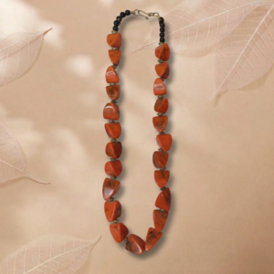 Burnt Sienna Beads Necklace
