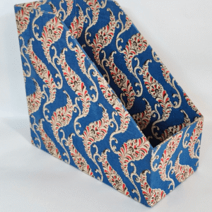 Book holder/File holder, A4 size, Blue, Grey and Red Kalamkari Print