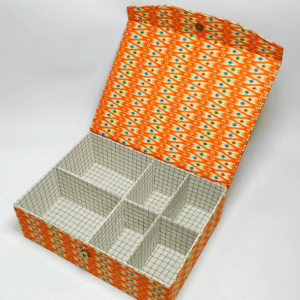 Large 6 Compartment Handcrafted Jewellery Organizer