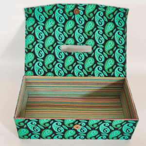 Blue Paisely Handcrafted Rectangle Tissue Box