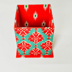 Red & Green Large Pen Stand or Hairbrush holder