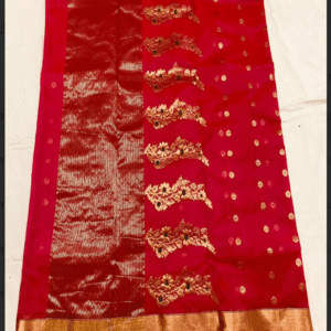 Crimson Chanderi Saree