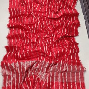 Royal Red Chanderi Silk Saree