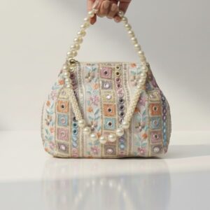 Mirror Work Beaded Handcrafted Elegant Bag