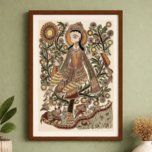 Whispers of the Sacred Grove Madhubani Painting