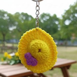 Crochet Hat Keychain Bag Charm