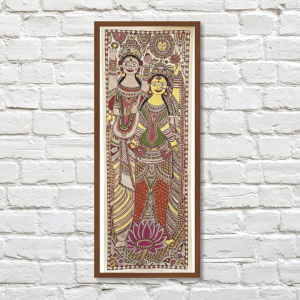 Festive Harmony: Traditional Women in Madhubani Art