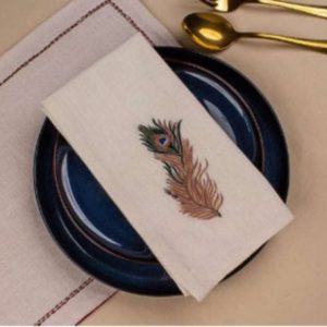 Green Plume Napkins