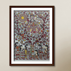 Krishna Raas Leela Madhubani Painting